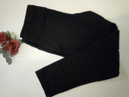 Черные слегка укороченные узкие джинсы Papaya, по всей длине ноги идёт боковая с. . фото 5