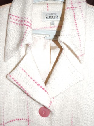 Красивое д\с пальто COLLECTION VAUR из слегка буклированной ткани, молочно-сливо. . фото 5