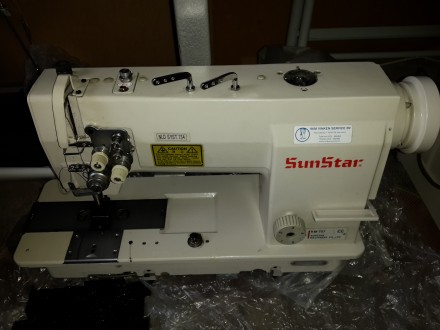 Швейна машина, машинка SunStar KM757, двоголкова- 16 мм. Смотрите видео- https:/. . фото 2