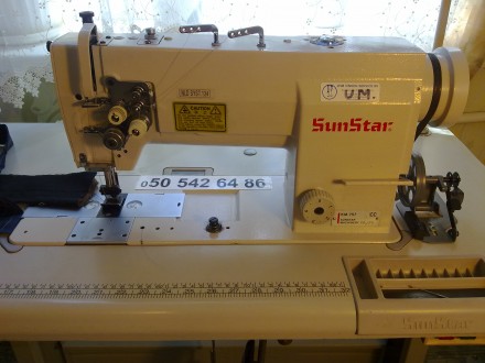 Швейна машина, машинка SunStar KM757, двоголкова- 16 мм. Смотрите видео- https:/. . фото 3