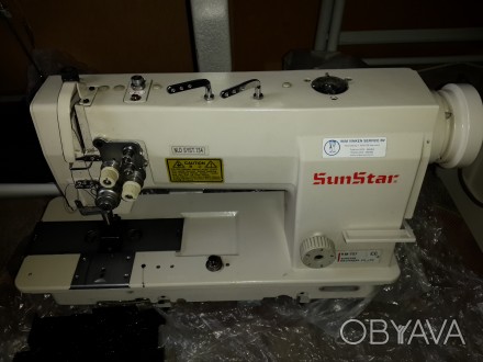 Швейна машина, машинка SunStar KM757, двоголкова- 16 мм. Смотрите видео- https:/. . фото 1