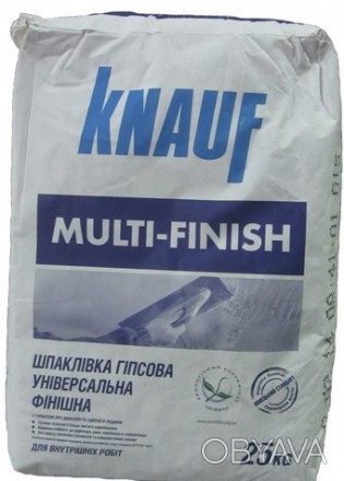 Кнауф Мульти-Финиш применяется для шпаклевания необработанных и неровных поверхн. . фото 1