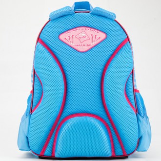 Рюкзак для девочек младшей школы 6-10 лет ,выполнен из прочного полиэстера голуб. . фото 5