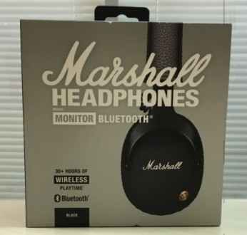 Новые Наушники Marshall Monitor Bluetooth Black New Original Куплены в Европе. О. . фото 2