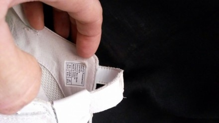 Белые кожаные кроссовки-мокасины, не ношенные, отличного качества. Очень удобная. . фото 5