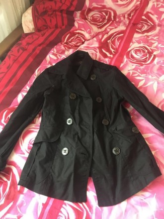 Курточка -пиджак чёрного цвета. Состояние хорошее. Замеры пришлю по запросу. Раз. . фото 3