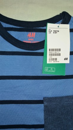 Набор футболок H&M  

100% органический хлопок  

размер 4-6 лет на рост 110. . фото 7