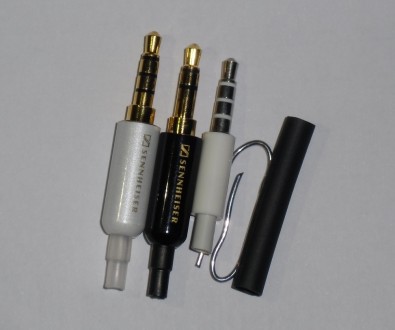 Новый джек 3.5 Sennheiser и EarPods Цвет белый, черный, 4 pin, 3 pin. В комплект. . фото 2