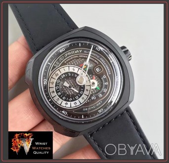 SEVENFRIDAY - Industrial Q-Series Automatic Black PVD Steel 49mm.
Reference: SF. . фото 1
