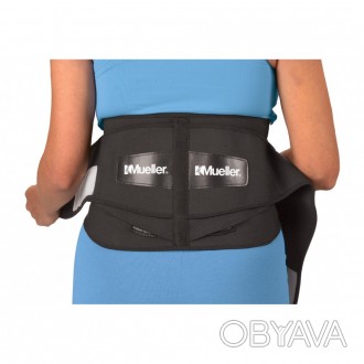 Бандаж для спини Mueller adjustable back brace with lumbar pad 

Регульований . . фото 1