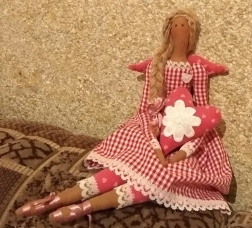 Тильда ангел--кукла ручная работа состав хлопок лен наполнитель синтепух есть в . . фото 5