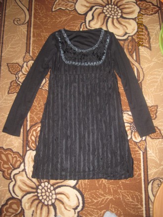 Новое - очень элегантное и красивое черное платье. Подойдет для всех мероприятий. . фото 2