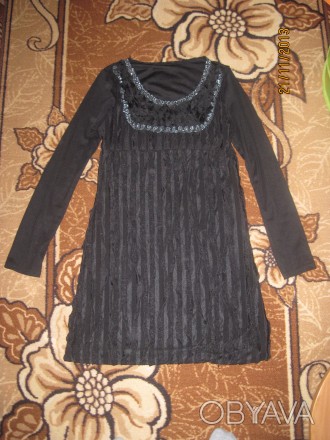 Новое - очень элегантное и красивое черное платье. Подойдет для всех мероприятий. . фото 1
