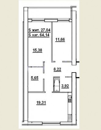 Предлагаю 2-х комнатную квартиру в новом кирпичном доме с автономным отоплением.. 9-й микрорайон. фото 3