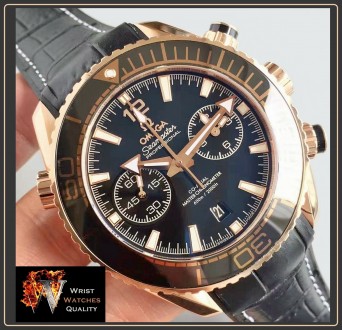 OMEGA - Seamaster Planet Ocean 600M 'Ceragold' Black Chronometer 45,5mm. 
Ref: . . фото 9