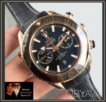 OMEGA - Seamaster Planet Ocean 600M 'Ceragold' Black Chronometer 45,5mm. 
Ref: . . фото 1
