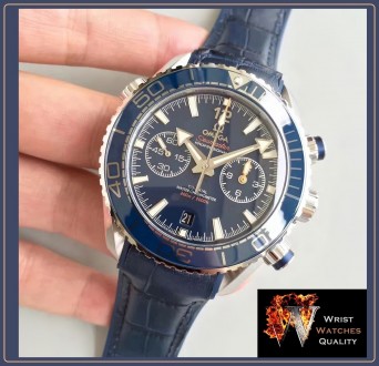OMEGA - Seamaster Planet Ocean 600M Co-Axial Master Chronometer Blue Dial Steel . . фото 5