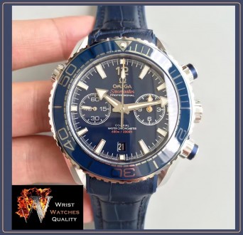 OMEGA - Seamaster Planet Ocean 600M Co-Axial Master Chronometer Blue Dial Steel . . фото 3
