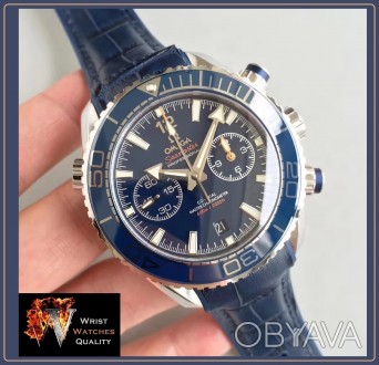 OMEGA - Seamaster Planet Ocean 600M Co-Axial Master Chronometer Blue Dial Steel . . фото 1