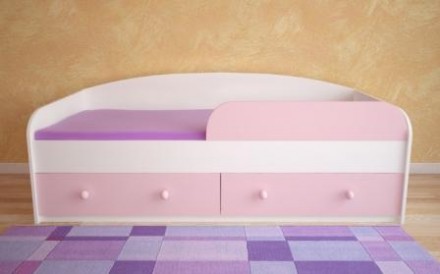 Продам новую детскую кровать. Материал ДСП, цвет кровати белый, фасад ящиков: бе. . фото 5