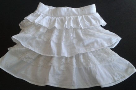 Белая юбка StBernard для девочки 9-11 лет ОТ – 66 см. По замерам: длина – 41 см,. . фото 3