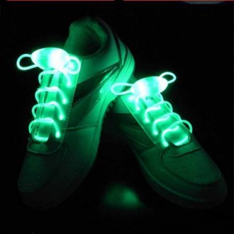 Светящиеся шнурки для обуви 1 пара - 2 штуки. Три режима работы: быстрое мигание. . фото 7