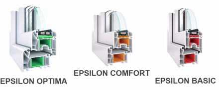 Epsilon Optima - віконні конструкції, що мають 6 повітряних камер та можуть комп. . фото 3