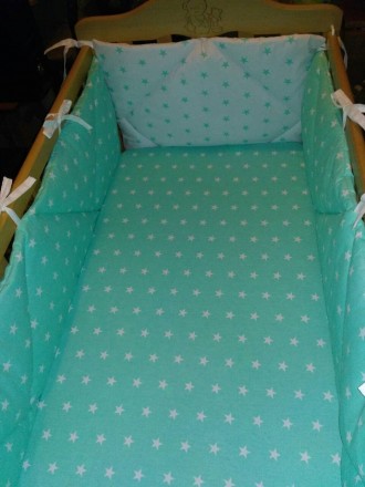 Бортики- подушечки в кроватку - залог безопасности и спокойного сна как новорожд. . фото 5