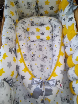 Бортики- подушечки в кроватку - залог безопасности и спокойного сна как новорожд. . фото 9