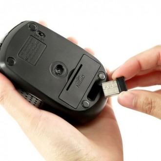 Беспроводная оптическая мышка, работает на частоте 2.4 ГГц с usb-адаптером USB 2. . фото 8