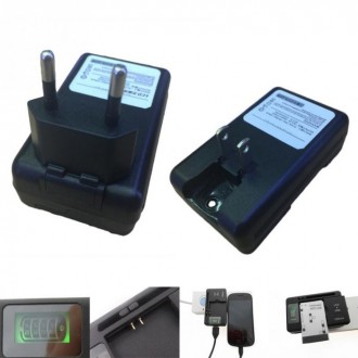Универсальный Зарядное устройство с ЖК-дисплеем и USB-портом, 4 уровня индикатор. . фото 3