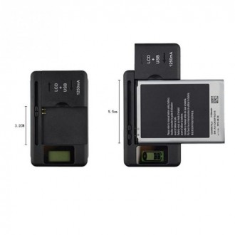 Универсальный Зарядное устройство с ЖК-дисплеем и USB-портом, 4 уровня индикатор. . фото 9