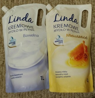 Продам рідке крем-мило Linda, 1 літр. є Молоко і мед та бавовна.

Містить пант. . фото 2