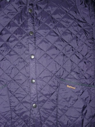 Куртка телогрейка (стёганая) морская тёмно-синяя Barbour на кнопках size L/50-52. . фото 3