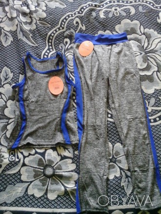 Продам костюмчики для мальчика: маичка и штанишки(новые) состав ткани-бамбук. Оч. . фото 1