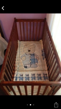 Кроватка в отличном состоянии ! Есть подставка для новорождёного,чтоб маме было . . фото 3