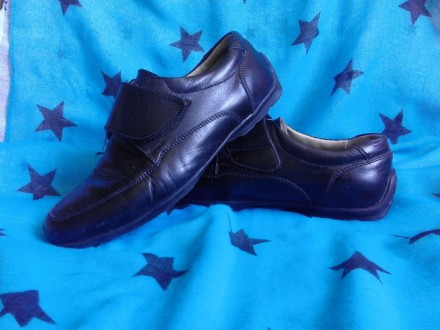 Кожаные черные туфли мальчику ( Mocassino Fatto a Mano Italy ) по стельке 20 см,. . фото 2
