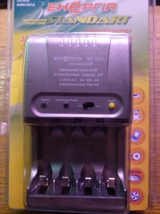 Зарядное устройство батареек, аккумуляторов Энергия EH -510

Для зарядки и раз. . фото 3