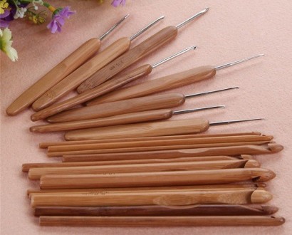 Набор крючков для вязания, 20 шт разного размера в удобном  чехле из кожзама. Ба. . фото 5