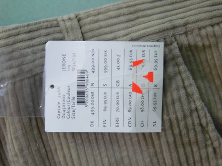 Продам новые брюки свободного покроя из вельвета известного датского бренда мужс. . фото 5