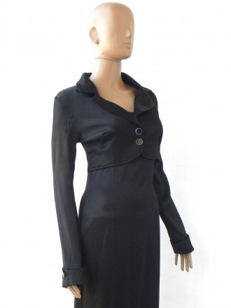 Чудове чорне плаття Defile Lux з болеро. Гарна, продумана модель. Прекрасно ляга. . фото 4