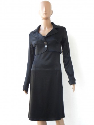Чудове чорне плаття Defile Lux з болеро. Гарна, продумана модель. Прекрасно ляга. . фото 2