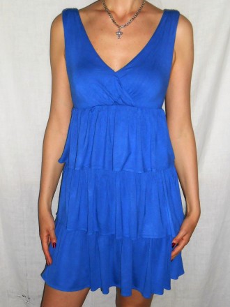 Продам платье "INCITY" р-р 46-48 в идеальном состоянии, синего цвета. Длина- 91 . . фото 2