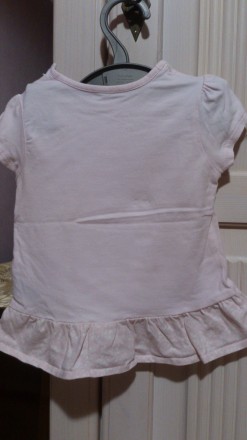 Детская футболка, нежно розового цвета, Mothercare 9-12m 80cm. . фото 3