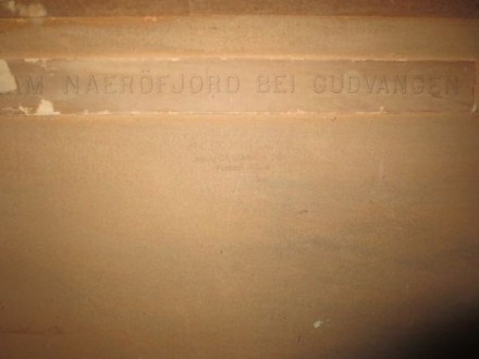 "AM NAEROFJORD GYDVANGEN".
Фотогравюра (гелиогравюра) XIX век.
Eckenbrecher vo. . фото 7