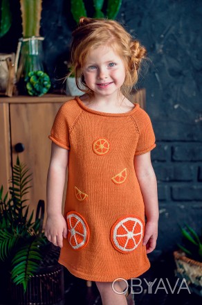 детское летнее вязанное платье с карманами- апельсинками

Яркое и необычное пл. . фото 1