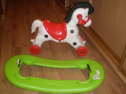 Продам качалку-каталку "Лошадка"  со съемным поддоном и колесиками для детей от . . фото 6