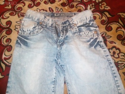 Продам летние джинсы на мальчика,100% коттон,длина по внешнему шву 90 см,по внут. . фото 3