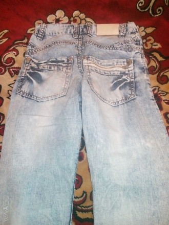 Продам летние джинсы на мальчика,100% коттон,длина по внешнему шву 90 см,по внут. . фото 5