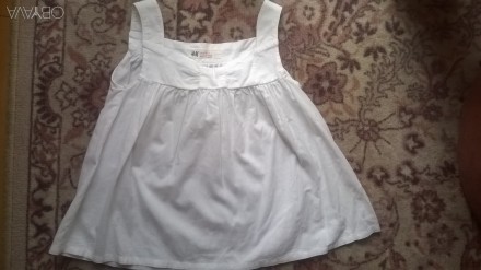 Легенька, біленька блузка, х/б,від H&M, для дівчинки 2-4р., у відмінному стані. . . фото 3